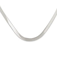 925 Sterling Silver Flexible 5mm Polished Neck Collar Necklace Jewelry for Women