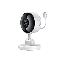 Tuya Indoor Mini Baby Monitor, 1080P high-Definition Infrared Night Vision Electronic Nanny, Motion Detection, Sound Detection, Temperature Monitoring, Working with Alexa (Tuya Camera)