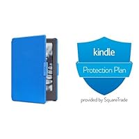 Amazon Blue Cover for All-New Kindle (8th Generation, 2016) and 2-Year Protection Plan plus Accident Protection