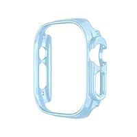 Case for Apple Watch Ultra 49mm Hard PC Protective Cover Hollow Frame Bumper for Apple Watch Serie 8 Pro 49mm iWatch Accessories (Color : Official Sky Blue, Size : 49MM)