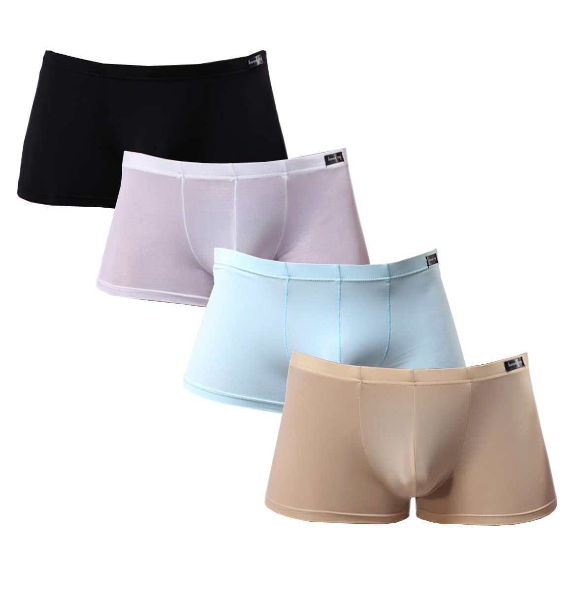 Buy Men's Silky Boxer Briefs Short Leg Underwear Pack Health to Wear ...
