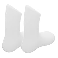 1 Pair Baby Foot Mold Models Toddler Foot Mannequin for Display Shoe Display Toddler Foot Mannequin for Shoe Baby Foot Model Socks Mold Hollow Pe Child White