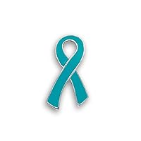 Polycystic Ovary Syndrome Awareness Flat Ribbon Pin in a Bag