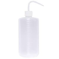 Oubest Squeeze Bottle 1000ml 32oz Wash Bottle Succulent Watering Can LDPE Plastic Squirt Bottle for Irrigation Plant, Medical Lab, Tattoo Supplies 1pc