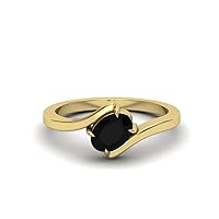 Filigree Vintage Oval Shape Black Diamond Engagement Ring, Victorian Halo 1.00 CT Oval Genuine Black Diamond Ring, Antique Black Onyx Ring, 14K Solid Yellow Gold, Perfect for Gift