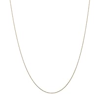 14k Gold Carded Cable Rope Chain Necklace Jewelry for Women in Rose Gold White Gold Yellow Gold Choice of Lengths 20 13 16 18 24 and Variety of mm Options