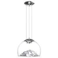 Classic Creative Pendant Lights with Yamagata Clear Glass Shade - Modern Kitchen Island Ceiling Hanging lamp - 12 W LED Suspension Lighting Fixture Unique Fashion Chandeliers Flush Mount Light (