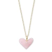 Poppy Heart Long Pendant Necklace