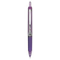 Pilot, Precise V5 RT Refillable & Retractable Rolling Ball Pens, Extra Fine Point 0.5 mm, Purple, Pack of 12