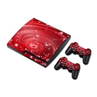 Vinyl Decal Skin/stickers Wrap for PS3 Slim Play Station 3 Console and 2 Controllers-Waves