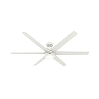 Hunter Fan Company 51477 Solaria Ceiling Fan, 72, Fresh White