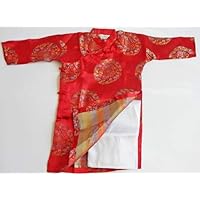 Boys Ao Dai, Vietnamese Traditional Outfit - Royal Red Ao Dai for Boys - Size 2(US1T)-4(US2T)-6(US4T)-8(US#6T)-10 (US8T)