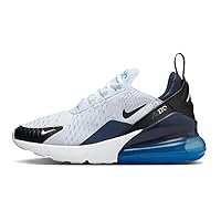 Nike Air Max 270 Big Kids' Shoes (943345-033, Football Grey/Thunder Blue/Photo Blue/Black) Size 3.5