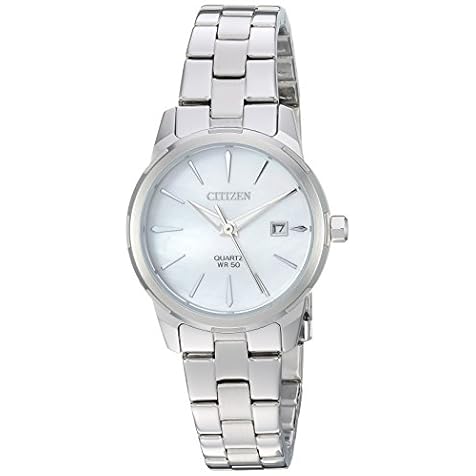Citizen Women's ' Quartz Stainless Steel Casual Watch, Color:Silver-Toned (Model: EU6070-51D)
