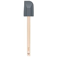 Tovolo Elements Wood Handle Spatula Kitchen Tool for Food and Meal Prep Gray