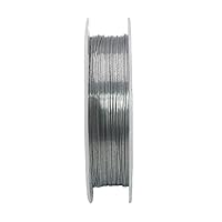 11 Yard/Roll Thin Useful Sturdy Metal Iron Wire DIY Crafts Beading Wire DIY Jewellery Making Cord String Accessories - Sliver, As Described Attractive and Fashion