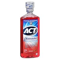 Act Act Anticavity Fluoride Mouth Rinse Alcohol Free, Cinnamon 18 oz (Pack of 3)