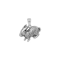 Rabbit Design Pendant With Chain In 925 Sterling Silver | 925 Stamp Jewelry | Gifts For Him/Her