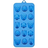 Rose/Flower Silicone Candy Mold, 15 Cavities