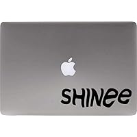 Shinee Text Version 1 Vinyl Decal Sticker for Computer MacBook Laptop Ipad Electronics Home Window Custom Walls Cars Trucks Motorcycle Automobile and More (Black)