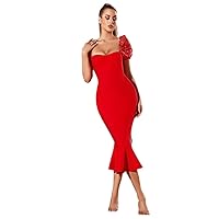 Exclusive Elegant Women Evening Gown Dress Black Mesh Halter Sexy V-Neck Pleated Party Bodycon Dress