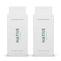 Body Wash Contains Naturally Derived Ingredients | For Women & Men, Sulfate, Paraben, & Dye Free Leaving Skin Soft and Hydrated | Eucalyptus & Mint 18 oz - 2 Pk