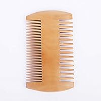 Double-Sided Wooden Comb Massage Comb Anti Static Fine And Coarse Teeth For Hair Mustaches