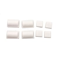 Gametown® 8 in 1 Screw Rubber Feet Kit Cover Set for WII Console White