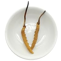 Genuine Dried Cordyceps sinensis/winterworm summerherb, Ophiocordyceps sinensis, Tibet Featured, (2 pcs) net Weight 1g.