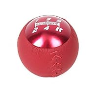Mugen Leather RED 5 Speed Shift Knob for Honda CRZ Civic Accord S2000 FA5 FD2 FG2 SI