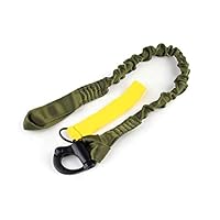 H World EU Tactical Multi-Use Adjustable Quick Release Retractable Safety Strap Lanyard for Outdoor Sports Airsoft Hiking
