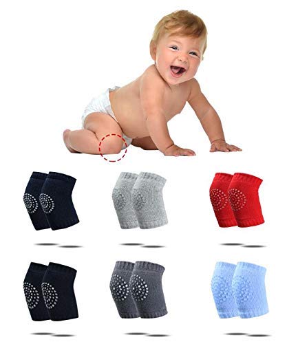 Belalasuyu Baby Crawling Knee Pads Unisex Clothing Toddler Accessories Leg Warmer Kneepads protection（6 Pairs）