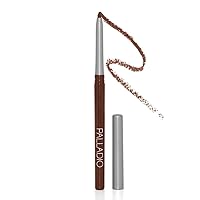 Palladio Retractable Waterproof Lip Liner High Pigmented and Creamy Color Slim Twist Up Smudge Proof Formula with Long Lasting All Day Wear No Sharpener Required, Coffee, 1 Count