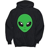Alien Outer Space Tops Tees Plus Size 3XL 4XL Women Men Youth Hoodie Pullover Black
