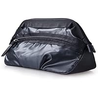 Cosmetic Bag, Travel Makeup Pouch, Portable Waterproof Cosmetic Pouch for Girls Women, Large Capacity Wash Bag Wear-Resistant and Non-Slip (Color : Black)