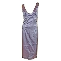Dolce & Gabbana Women's Satin Sleeveless Lilac Dress (42)