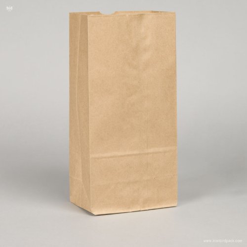 10 lb. Recycled Brown Paper Bag - 500 per pack