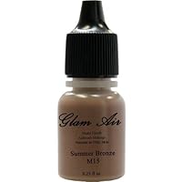 Glam Air Airbrush Makeup Foundation Water Based Matte M15 Summer Bronze (Ideal for Normal to Oily Skin) 0.25oz