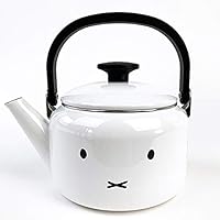 Fuji Enamel Miffy Face Induction Compatible Kettle, 0.6 gal (2.0 L)
