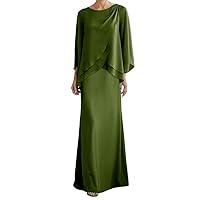 Mother of The Bride Dresses Chiffon Wedding Guest Groom Dresses for Women Plus Size Formal Evening Gowns with Jacket