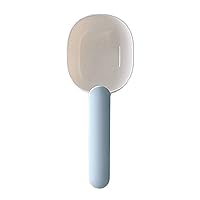 Small Spoons Rice Spoon Scoop Ice Grain Shovel Coffee Beans Flour Spoon Bag Clip Pet Cat Dog Food Scoop Measuring Home Kitchen Storage (Color : 1PC Blue White)