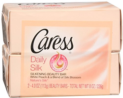 Caress Daily Silk Beauty Bars, 4.25 oz bars, 2 ea (Pack of 2)