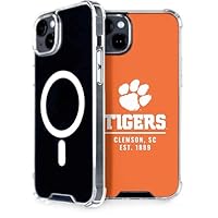 Skinit Phone Case Compatible with MagSafe iPhone 15 - Officially Licensed Clemson University Tigers Est 1889 Orange Design
