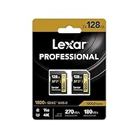 Professional Gold SDXC 1800x 128GB UHS-II V60-2PACK