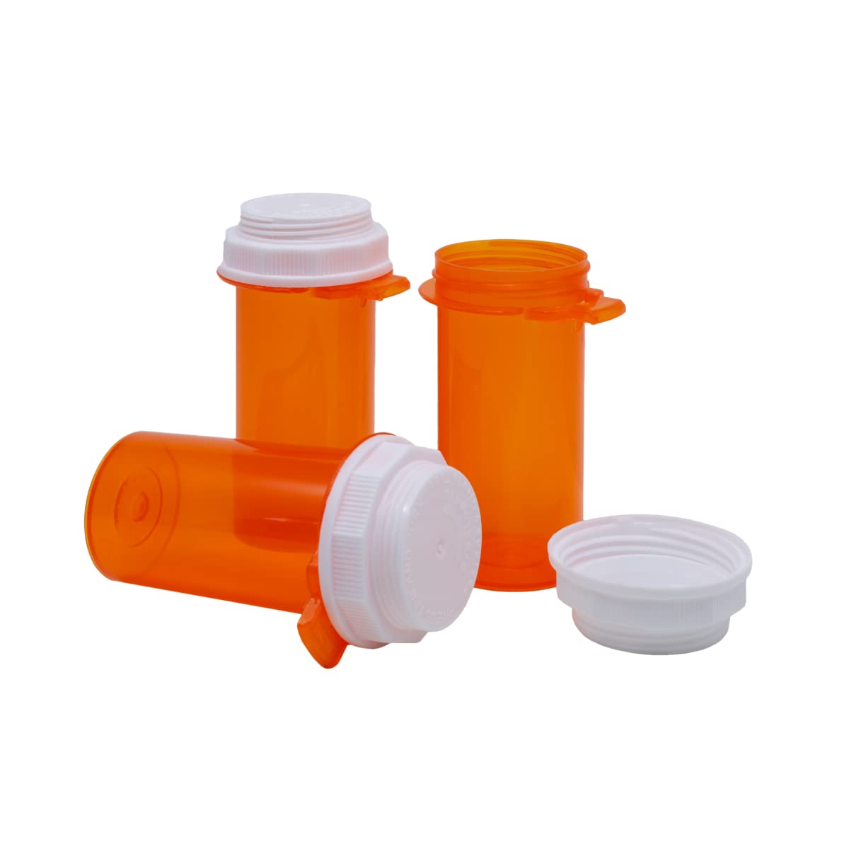 Ezy Dose Pill Box and Medicine, Vitamin Container & Vial, 20 Dram Storage, Child-Resistant Cap, Case of 145