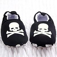 Unisex Skull/Pirate Print Cotton Soft Bottom Shoes