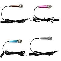JeMii Mini Microphone,Tiny Microphone,Phone Microphone, Asmr Microphone,Mini  Karaoke Microphone,forVoiceRecording Chatting and Singing on  iPhone,Android,PC(Silver) 