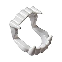 White Vampire Fangs Vampire Teeth Plastic Monster Teeth Zombie Fangs Scary Halloween Costumes Props for Kids Party Fancy Dress Decoration
