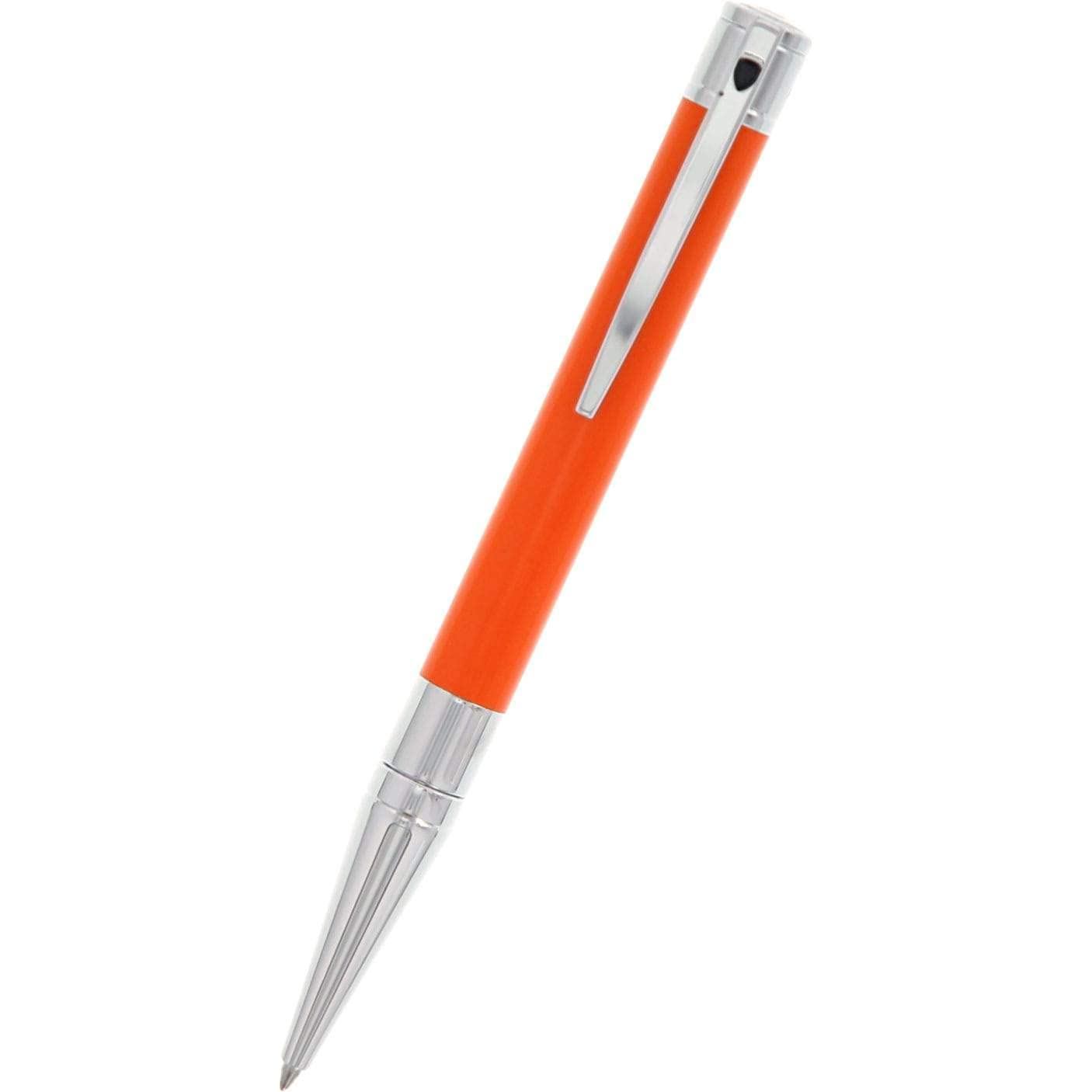 S.T. Dupont D-Initial Ballpoint Pen - Orange/Chrome