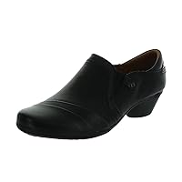 Cobb Hill Laurel Slip-on Women's Heeled Sandal Black Leather - 6.5 Wide